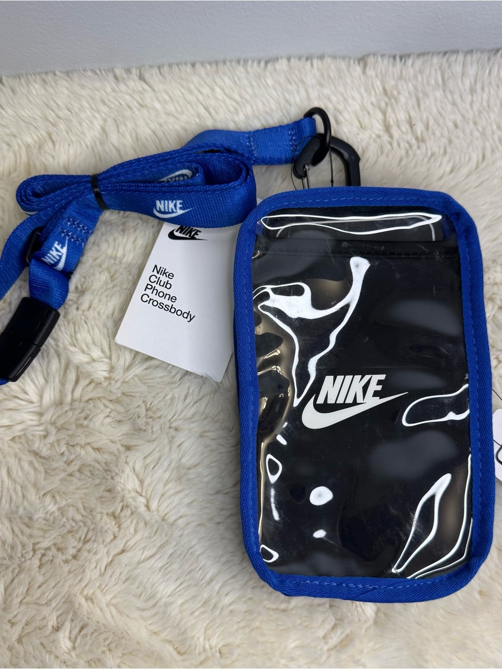 Nike Black Clear Front Phone Crossbody